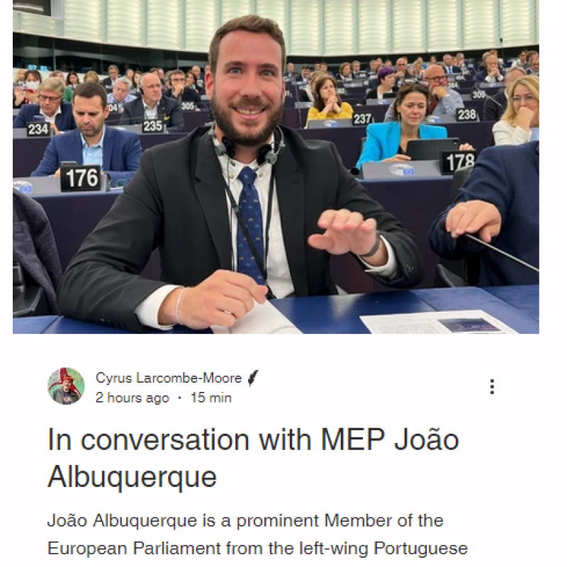 Europinion : In conversation with MEP João Albuquerque